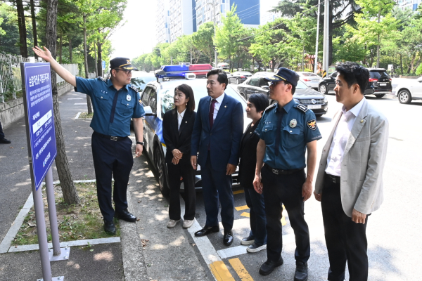 7일 간담회 후 현장방문 모습