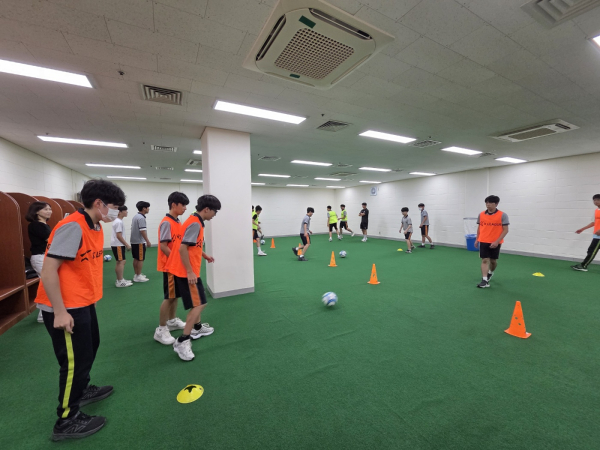 대전하나시티즌과 함께하는 하나드림스쿨 운영 모습