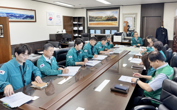 폭염 대책회의 개최 모습