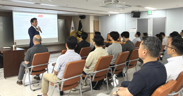 대전도시공사 신임 이성진 상임감사 경영정책 설명회 개최 모습