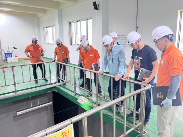 여름철 풍수해 대비 시설 안전점검 진행 모습