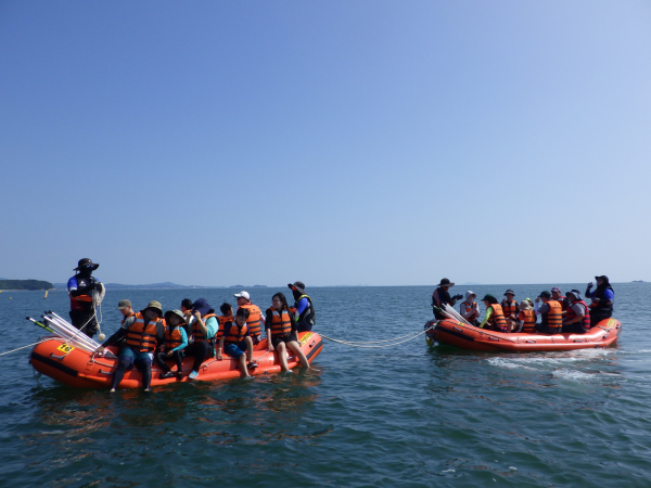 희망海 장애 학생 가족 캠프 진행 모습