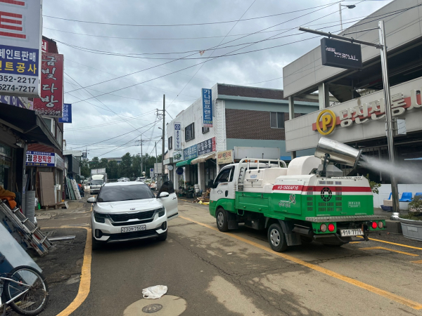 보건소 방역 모습