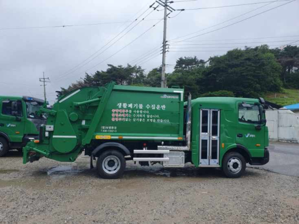 저상형 청소차 도입 모습