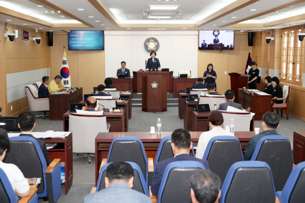 태안군의회, 제313회 임시회 개회식 모습