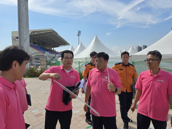 23일, 제23회 세종 조치원복숭아 축제 추진상황 점검 모습