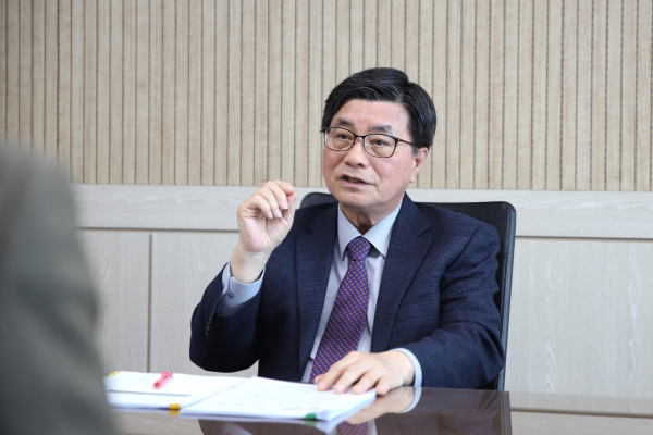 도순구 사장 주간경영회의 주재 모습