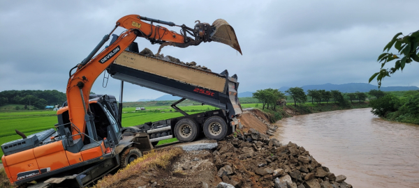 서산시가 집중호우 피해 복구를 위해 행정력을 집중하고 있다.