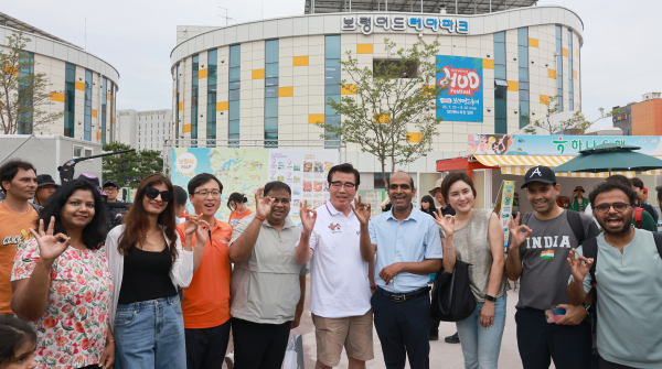 주한인도인협회에서 보령머드축제 참가 모습