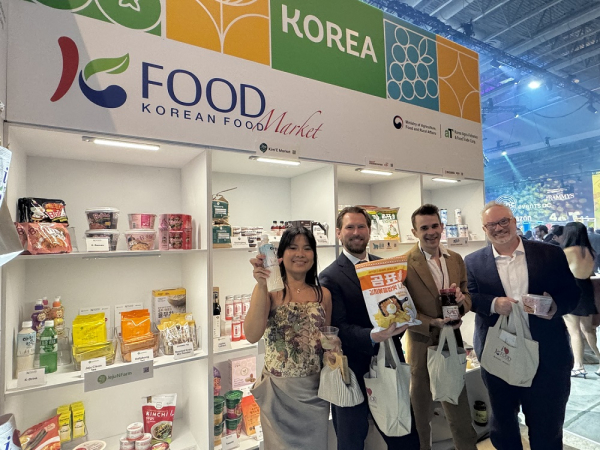 라미 어워즈 내 K-푸드 홍보관 전경