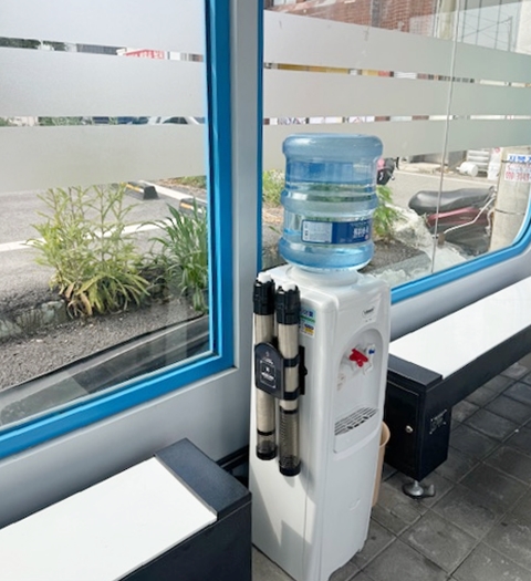 폭염대비 승강장 냉방기 설치(소원면 스마트승강장)