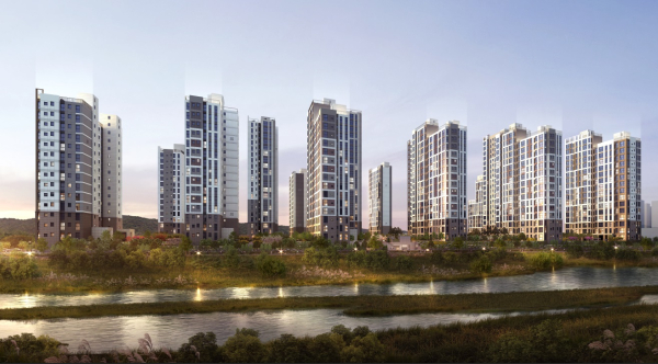 갑천2 트리풀시티 엘리프 조감도