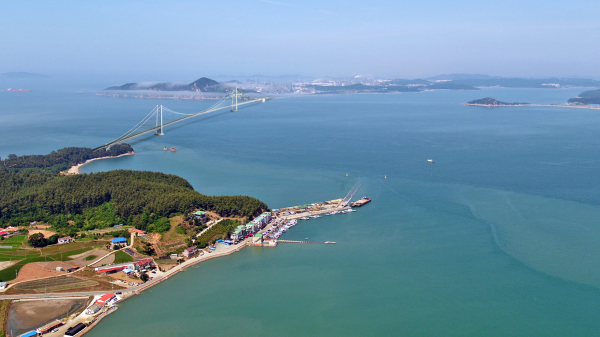 가로림만 해상교량 예상도.