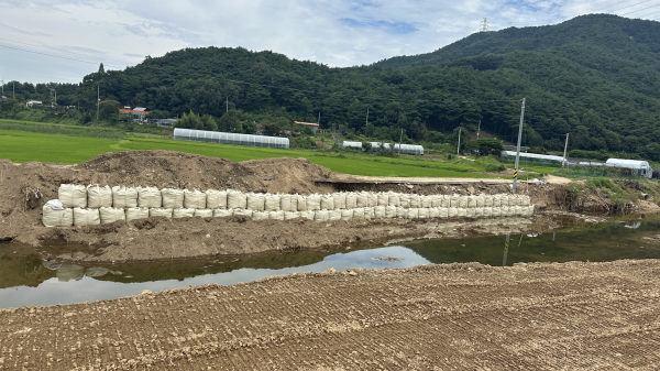 도로복구 현장 모습