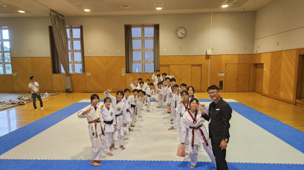 청소년 스포츠 교류단 방문 모습