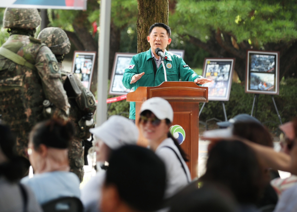 지난 20일 정부청사역에서 진행된 테러 및 화재 대비 훈련 현장