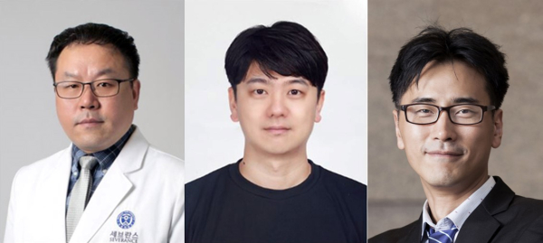연구진 (왼쪽부터)연세의대 신성재 교수, 김홍민 박사, 건양의대 김종석 교수