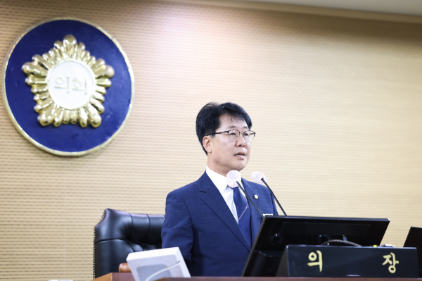 청양군의회 제314회 임시회 개회식 모습