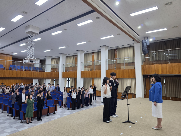 전 직원 대상으로 ‘청렴실천 다짐 결의’대회 (선서 모습)