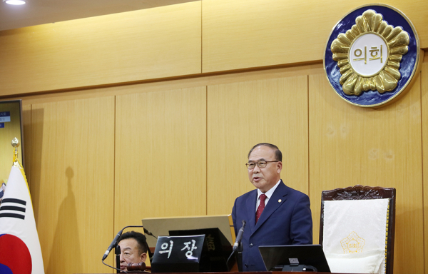 서산시의회, 제308회 임시회 개회식 모습
