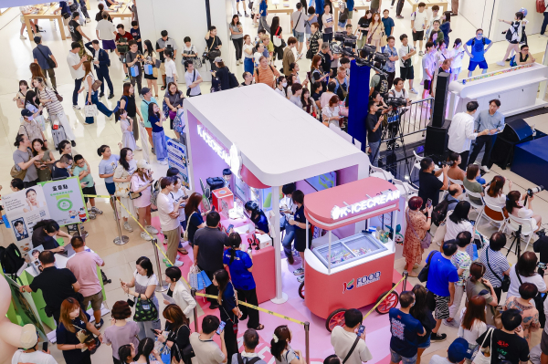 한국 아이스크림 소비자체험행사 현장 전경