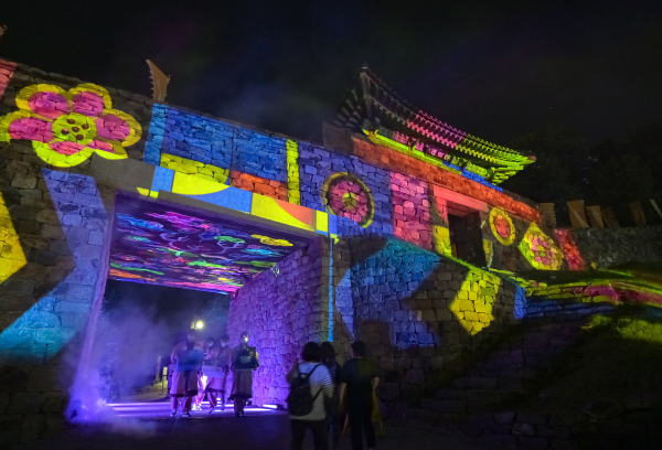 지난해 공산성 미디어아트 모습