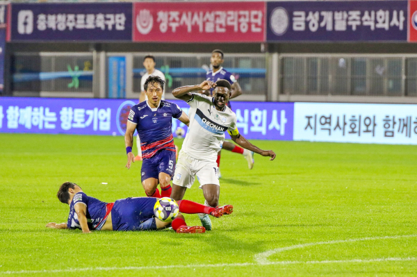 천안시티FC 경기 모습