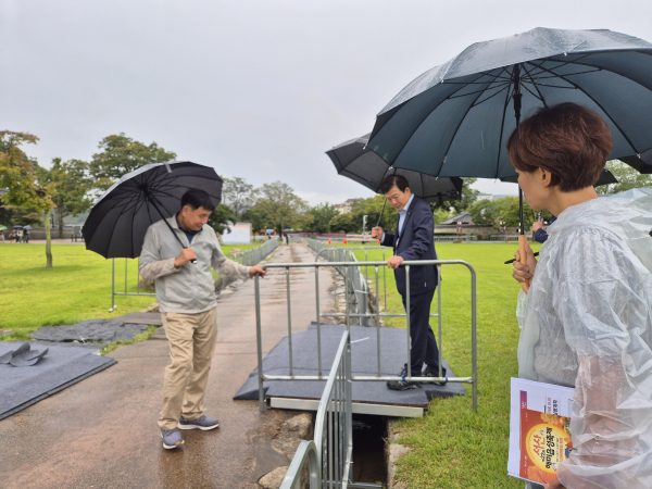 지난 24일, 서산해미읍성에서 진행된 제22회 서산해미읍성축제 최종 현장점검 모습