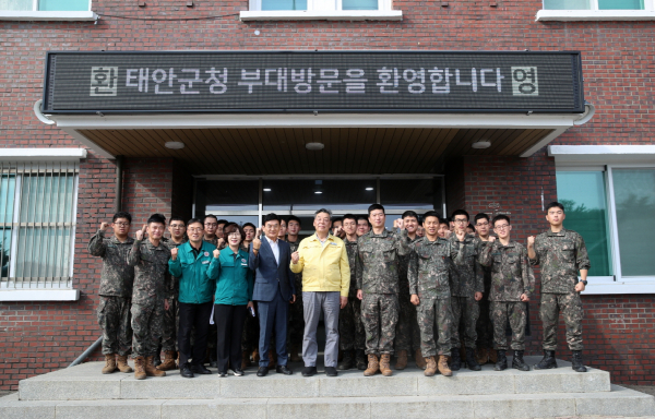 추석 명절 맞아 지역 군부대 방문 격려 모습