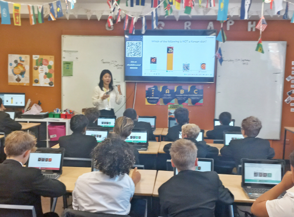 ‘글로벌 공동수업 교류’ 모습