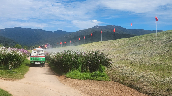 지난 9월 23일 서산해미읍성 일대에서 추진된 방역소독
