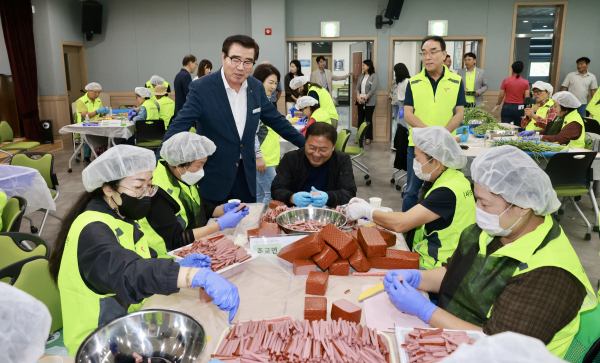 추석 맞이 명절음식 나눔 행사 사진