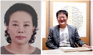 왼쪽 :우재숙(62) 씨, 한글사랑위원회 위원장 김슬옹(63) 씨