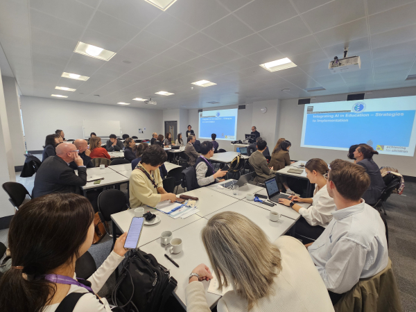대전-영국 런던 킹스턴구-킹스턴대, 교육협력 및 인공지능 기반 교육교류 컨퍼런스 진행 모습