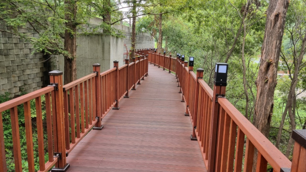 장태산 물빛 거닐길 현장 전경