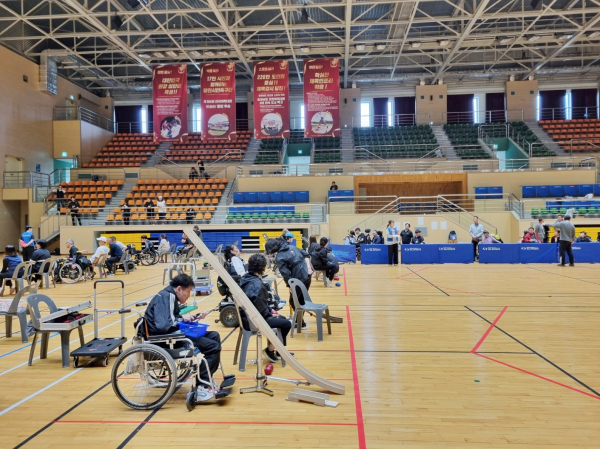 보치아 경기 모습