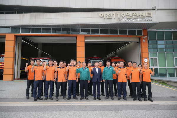 최민호 시장 추석명절 맞아 남부소방서 방문 격려