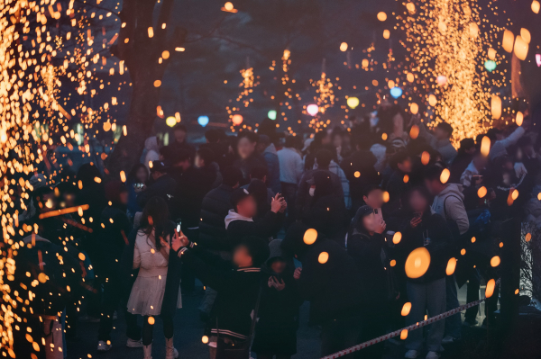 지난해 영평사 낙화축제 모습