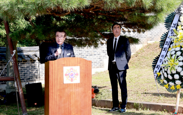 김좌진 장군 추모 행사 진행 모습