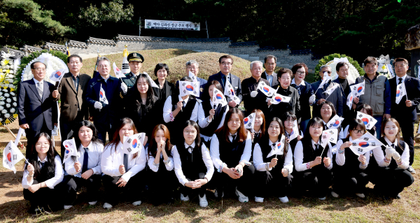 김좌진 장군 추모 행사 기념 단체사진