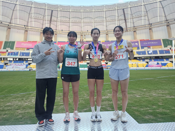 제106회 전국체전에서 7종 경기에서 입상한 한이슬 선수