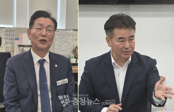(왼쪽부터) 김제선 대전 중구청장, 박두용 대전시 정무수석보좌관