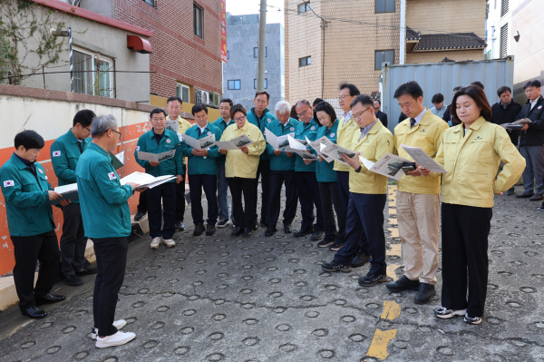 서산 타임몰 공사중단 건축물 현장방문 모습
