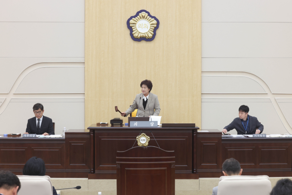 대전 동구의회, 제289회 임시회 폐회식 모습