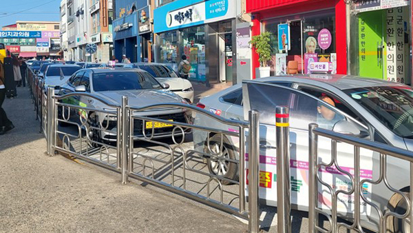 서산시 관내 택시 모습