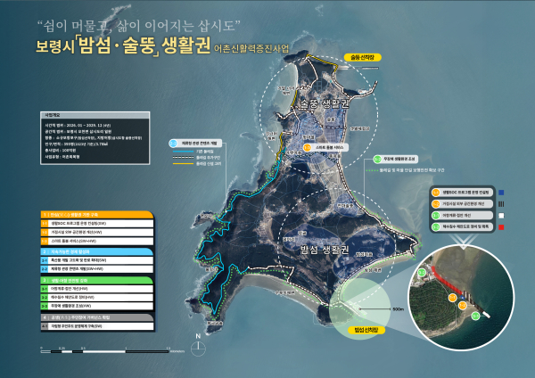 보령시 오천면 밤섬·술뚱생활권 종합계획도 사진