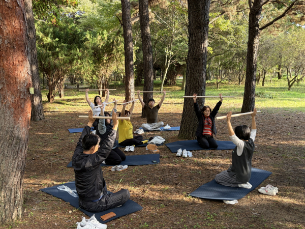 호흡 명상 활동 모습