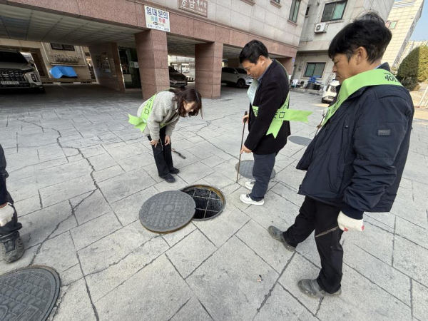 개인하수처리시설 지도 점검 현장 모습