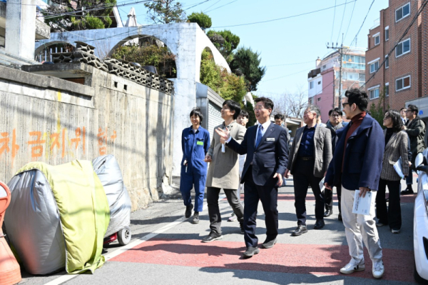 대사동 날망길 일원 현장 점검 사진