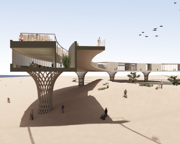 호서대 건축학과 학생들의 작품 ‘모래가 들어가는 자리’